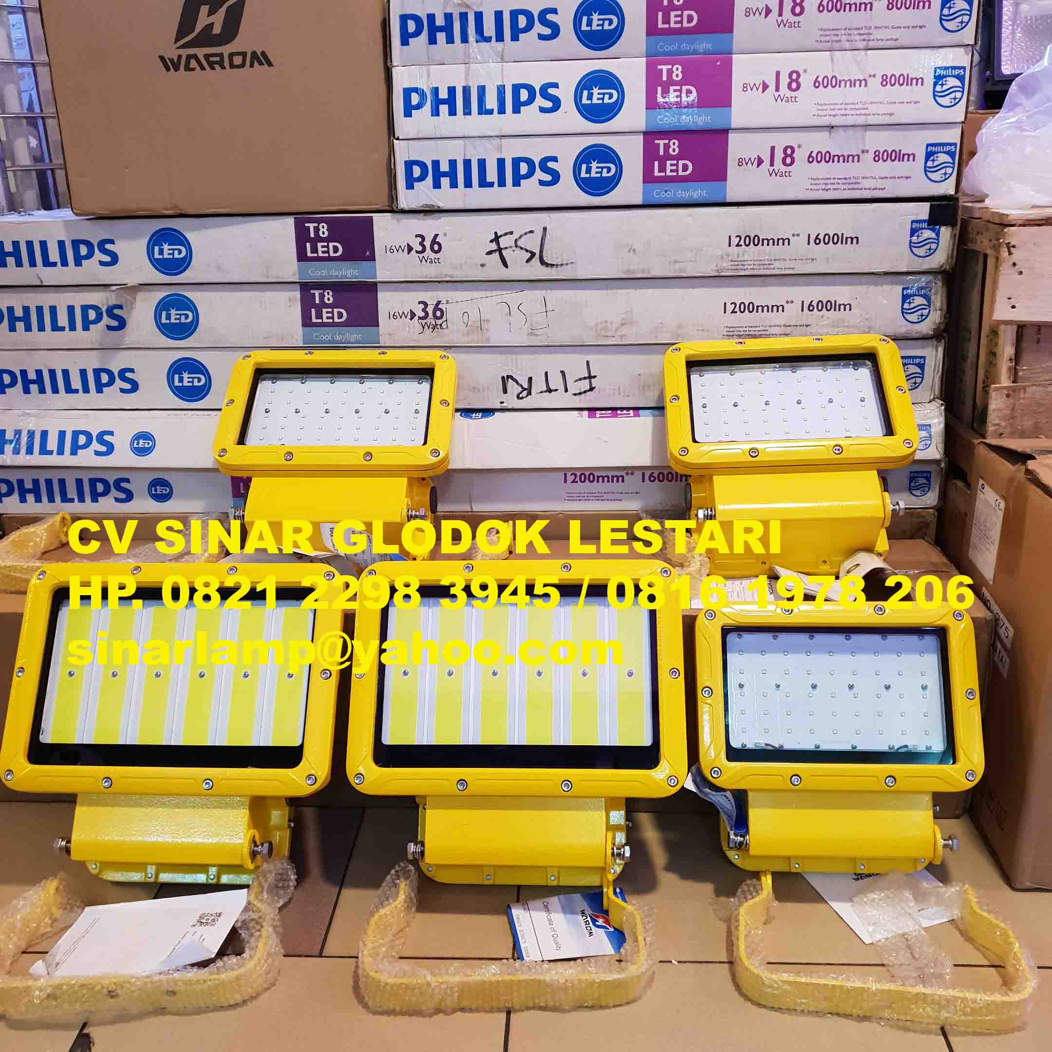 Warom Led Driver Lampu Sorot Explosion Proof Warom LED Flood Light BAT86