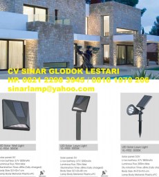Lampu Sorot Taman dan Lampu Dinding Solar Cell